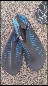 AGFE Aqua Shoes - Men & Women Outdoor Beach Swimming Water Shoes - Diving Wading Barefoot Shoes - Black with Blue Dots Design - Lightweight & Quick Dry