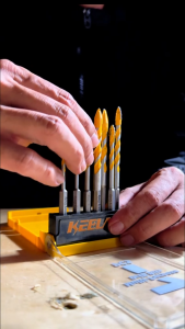 KEELAT High Precision And High Strength Multi-Purpose Drill Bits Set Suitable For Wood Stone Metal