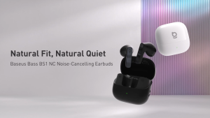 【Free Gifts】Baseus Bass BS1 Noise-Cancelling Earbuds Wireless Bluetooth Earphones Samrt APP Control for Xiaomi Huawei