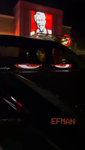 4X4 CAR LORRY 12V-24V DEVIL EYES LED DISPLAY LIGHT REMOTE PHONE APPS DIGITAL PIXEL PANEL TEXT RGB SOFT SCREEN BOARD MATA