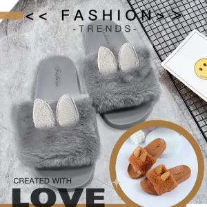 Exclusive Shoes for Women: Comfortable and Stylish | รองเท้าสวมลำลอง น้องหูกระต่ายน่ารักมาก🐰 ดีเทลกำมะหยี่ สีพื้น ใส่สบายไปได้ทุกที่