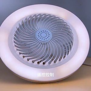 [Strong Wind And Quiet]Ceiling Fan Light 3in1 Tri Color Multi-function Silent Energy Saving 60W Suitable For Living Room Dormitory And Room White Simplicity Modern home Remote Control Lighting Eye Protection Lamp Lamp Smart Lighting fan lamp