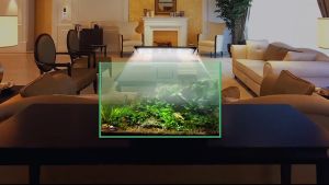 LED มินิโคมไฟ สําหรับตู้ปลาขนาดเล็ก กําลังไฟ 6 วัตต์โคมไฟในตู้ปลา (สีดํา)