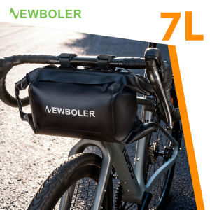 NEWBOLER Bike Front Bag 7L Large Capacity Storage Waterproof Multifunction Cycling Handlebar Bag Road MTB Bicycle Frame Tube Bag