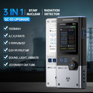 FNIRSI GC-03 3-IN-1 Electromagnetic Radiation Detector Electric & Magnetic Field Strength RF Power Temperature Monitor