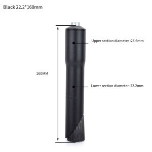 New Bike Fork Stem Extender 22.2 Mm Aluminum Alloy Road Mountain Bike Bicycle Stem Riser Adapter 1 1/8" Threadless Steerer Tubes