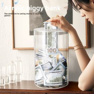 MOMIAN | Acrylic Only In Not Out Adult Large Capacity Piggy Bank