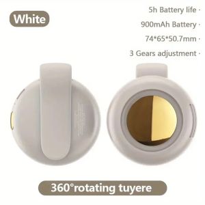 Portable Clip On Waist Fan Hands Free Mini Air Cooler Quiet Leafless Rotating Direction Outdoor Hanging Small Whirlwind Fan