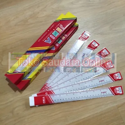 Penggaris Mika Jenia 30cm Harga 1 Pak Isi 12 Penggaris Murah Mika Bening