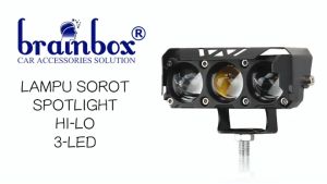 Lampu Tembak Laser 3 Mata Lampu Sorot Spotlight Mini