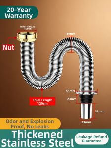 TAOSHI | Odor And Insect Proof Kitchen Sink Drain Pipe