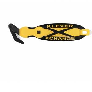 KLEVER INNOVATION CUTTER cut boxes plastic strapsenvelopes tape and shrink wrap and more (YELLOW)