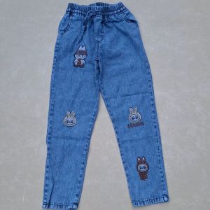 Celana Panjang Anak Perempuan Baggy Jeans Labubu