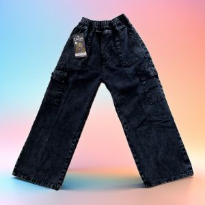 celana kulot jeans cargo anak perempuan