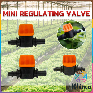 Klimo Mini Valve For 4/7mm Hose Irrigation Water Flow Control Valve With Barb