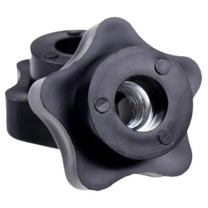 M4M5M6M8M12 Star Shape Hand Tightening Nuts with Handle Plastic Wood Material Screwdriver Hole Punching Knob Adjustable Screw Bolts