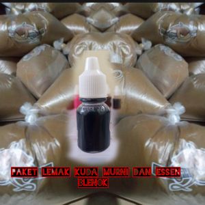 ESSEN PAKET LEMAK KUDA KEMASAN 100 HRAM DAN ESSEN KOPI GERANIUM 10 ML UNTUK IKAN LELE