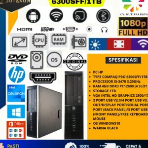 CPU HP COMPAQ PRO 6300SFF ATAU 1TB