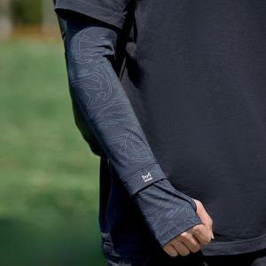 MiiOW | แขนกันแดดผ้าไหมน้ำแข็งสำหรับขับรถและปั่นจักรยานในช่วงฤดูร้อนสำหรับผู้ชาย Catman Ice Sleeve แขนยาวแบบหลวมๆ ป้องกันรังสียูวี