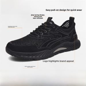 Jeep | Jeep Anti-Slip Hiking Shoes Outdoor Casual Wear-Resistant Walking Shoes New Sport Shoes Breathable Mesh Surface Shoes