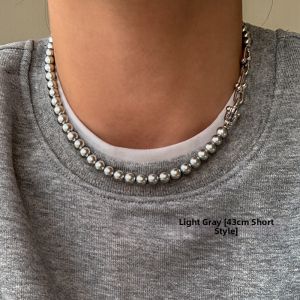 CAFFTI | Grayed Akoya Pearl Horseshoe Necklace