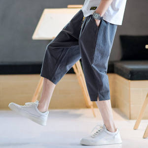 Quần Dài Nam Vải Lanh Mỏng Mùa Hè Quần Dài Đi Biển Quần Dài Thường Ngày Cạp Vừa Quần Dài Vải Lanh Cotton Thoải Mái Thoáng Khí