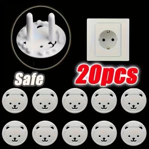1-20Pcs Baby Safety Socket Covers Childrens Safety European Regulations Socket Cover Power Supply Safety Cover Power Socket