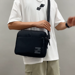 MENSPE Mens Bag Fashion Single-shoulder Bag Horizontal Multi-pocket Messenger Bag Casual Simple Large Capacity Bag Portable Crossbody Bag Shoulder Business Bag