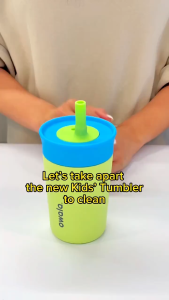 12 oz Kids water bottle kids tumbler Insulated Stainless Steel Tumbler 3-Lock Lid Leakproof |BPA-Free