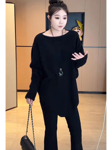 plus Size Womens Comfortable Batwing Sleeve Knitwear Casual Loose Fit Overhead Sweater Soft Stylish Versatile Fashionable