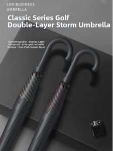 MUZHOUYU | Double Layer Automatic Windproof Long Handle Large Umbrella