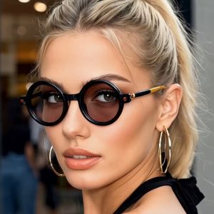 1pc European and American retro style womens fashionable sunglasses trend versatile summer sun shading and UV protection lightw