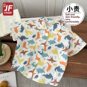JIFANPAUL | New Summer Short Sleeve Collared Korean Style Cartoon Shirt