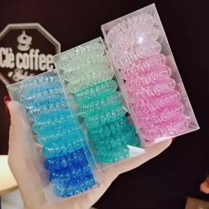 BI KARET RAMBUT SPIRAL ISI 9 PCS IMPORT / IKAT RAMBUT KOREA / KUNCIRAN WANITA / AKSESORIS KUNCIR CEPOL R767