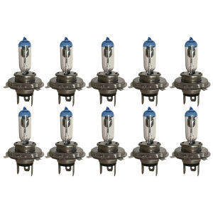 COD [Free Shipping] H4 12V 100W Halogen Bulb - 10Pcs Set for Fog Lights 6000K Brightness P43T Base for Clear Visibility