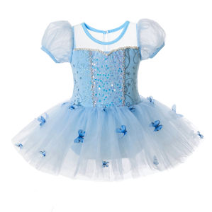 Princess Girl Sequined TUTU Ballet Dancing Dress Girl Party Costume Stage Show Fancy Outfit Childrens Special Occasion Clothing