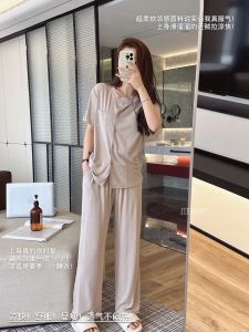 Bộ Đồ Ngủ Tay Ngắn Thoải Mái Modal Phong Cách Hàn Quốc JIEAINA Bộ Đồ Ngủ Mùa Hè Cho Nữ Bộ Đồ Mặc Nhà Đơn Giản Thoải Mái