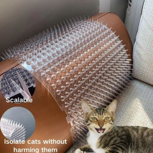 With Prickle Strips Spikes Straps Keep Cat Dog Away Digging Climbing Pet Supply  Pad Anti-Cat Dog Mat Protect Plant