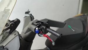 กระจกวิง 1คู่ กระจกมองหลังมอเตอร์ไซค์ วัสดุอลูมิเนียม สำหรับรถทุกรุ่น Yamaha Honda Suzuki ปรับหมุนได้ กระจกมองข้าง Motorcycle Wing Rearview Mirror กระจกวิงกระจกมองหลัง กระจกวิงเวฟ กระจกปีก กระจกวิงมอไซ กระจกวิงเลท กระจกมอเตอร์ไซค์ กระจกข้างมอไซ