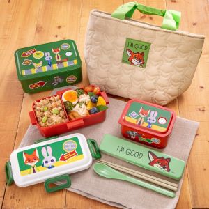 Skater | Zootopia Theme Childrens Lunch Box Insulated Water Bottle Fruit Box