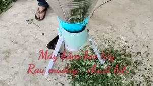 Máy thái rau bèo phễu inox công suất 550w