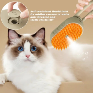 Steamy Dog Brush Electric Spray Cat Hair Brush 3 in 1 Pet Massage Comb Cat Grooming Comb Hair Removal Pet Cleaning Supplies