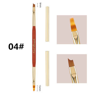 1/4PCS Gold Double Head Nail Brush Drawing Brush Liner Brush Painting Pen Gel Polish Crystal Nail Art Manicure Tools Nails