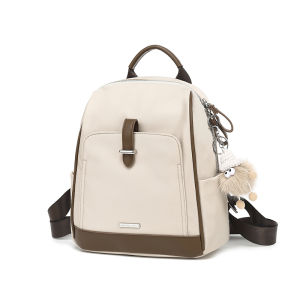 MOYYI Fashion Backpack For Women Double Layer Laptop Compartment Comfortable Strap Splash Waterproof for Beauty School Travel Casual Commuter