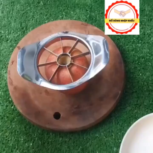 Dao 8 lưỡi chuyên cắt táo lê định hình bằng thép trắng không gỉ