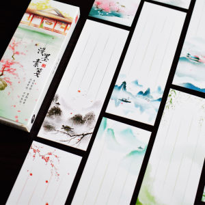 Diy Blank Bookmarks Elegant Simple Style White Card Paper Handmade Material Kit Cards Small Gifts Traditional Chinese Style