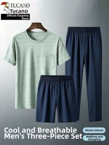 TUCANO | Ice Silk Cool Summer Three-piece Suit Set for Men