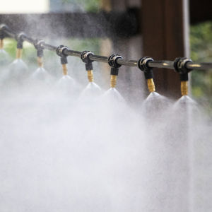 10m Automatic Watering Kits Brass Micro Misting Spray Cooling System Garden Agriculture Greenhouse Mushroom Reproduction