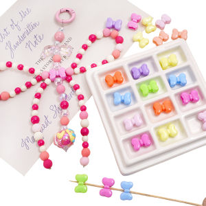 20pcs 15x11mm Acrylic Butterfly Shape Bow for DIY Jewelry Making Bracelets Necklaces Accessories Crafts Making