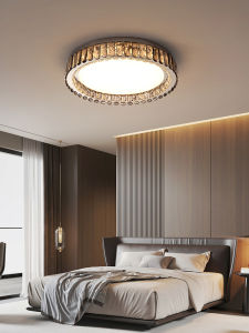 LAIDENG | Luxury Crystal Ceiling Light Modern Simple Round Bedroom